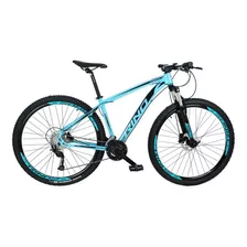 Bicicleta Aro 29 27v Rino Everest - Alivio 1.0 K7 + Trava Cor Água Tamanho Do Quadro 17