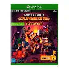 Minecraft Dungeons Hero Ed Xbox One Mídia Física + Hero Pass
