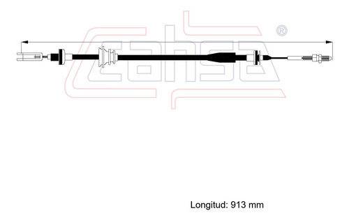 Cable Embrague Para Subaru Gl 1983 1.8l Cahsa Foto 2