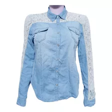 Blusa Chaqueta Jacket Estilo Jean Mujer Talla M Iris Basic