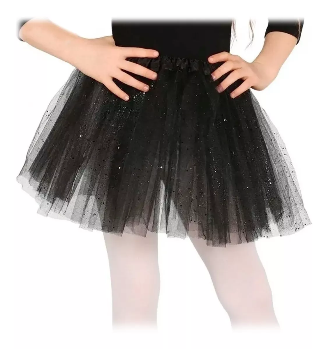 Tutú Escarchado Glitter Adulto 40cm Falda Ballet Disfraz
