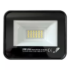 Foco Reflector Led 20w Lampara Luz Fria Ip66 220v Exterior ®