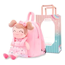 Mochila Com Boneca Gloveleya Spring Morango Com Sacola