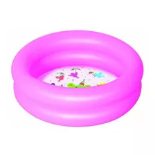 Pileta Inflable 2 Aros Translucida 61 X 15 Cm. Rosa 