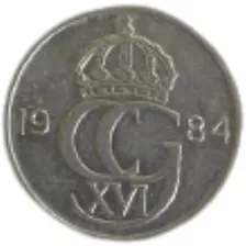 Moneda 50 Koronas Suecas 1984 Coleccionable