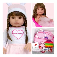 Boneca Realista Sonho De Amor E Enxoval Npk Doll