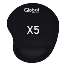 Mouse Pad Con Gel Negro X 5 Marca Global