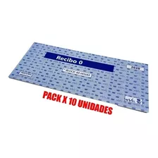 Talonario Recibo N° 0 Pesos Nivel 10 2020 Pack X 10 Unidades