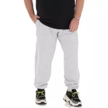 Calça De Moletom Plus Size Masculina Com Punho 100% Algodão