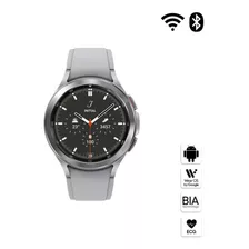 Galaxy Watch4 Classic 46 Mm Samsung Color De La Caja Silver Color De La Correa Silver Color Del Bisel Black