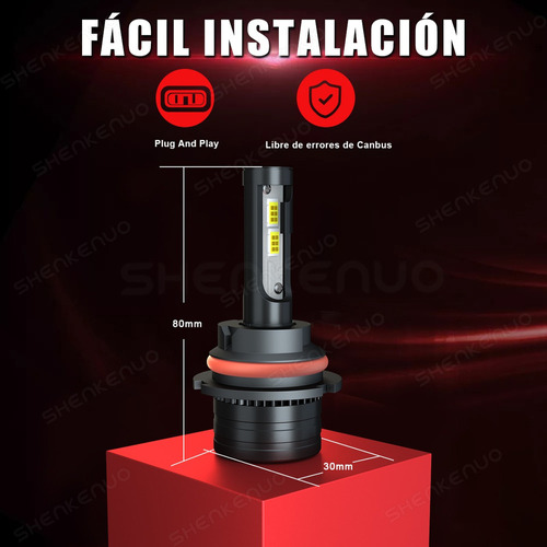 Kit De Faros Led 9007 Alta/baja Delanteros Faros Canbus Csp Foto 7