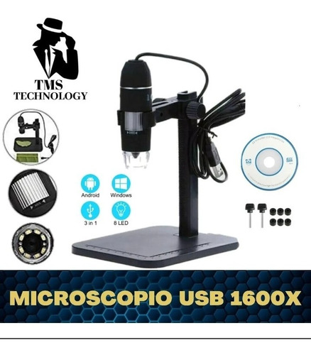Microscopio Usb Digital 1600x