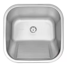 Tanque De Encaixe Tramontina Hera 23l Inox Acetinado 40x40cm Cor Inox Escovado