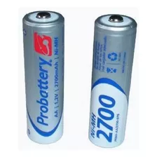 Pila Aa Probattery 2700 Mah X 2u Pilas Recargables Bateria