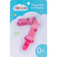 Prendedor Chupeta Pimpolho Bebê Menina Rosa Clips Universal Cor Rosa-claro