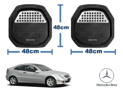 Tapetes Logo Mercedes + Cubre Volante C200 Kompressor 00a07 Foto 5