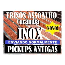 Friso Inox Caçamba Assoalho F100 C10 C-10 F1 Pickup Em Geral