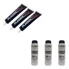 Combo X 3u Tintura Plasma Color 60ml + 3 Reveladores