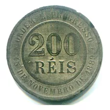 Moeda Brasil República - 200 Réis 1897 - C.níquel - Bc - L70