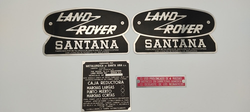 Foto de Land Rover Santana Emblemas Plaqueta 