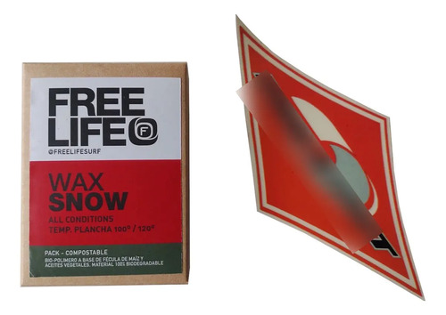 Cera Para Ski O Snowboard Freelife Awa + Calco De Regalo - Imagen 1