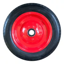 Pneu Para Carrinho De Mão Completo Solido 3-3,25x8 Até 80 Kg