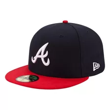 Gorra De Beisbol Del Mlb Atlanta Brave De Color Negro-rojo