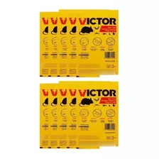 10 Pz - Victor Trampas Adhesivas Para Ratones