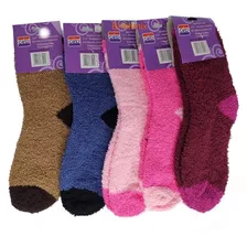 Kit 05 Pares Meia Adulto Soft Felpuda Quente Inverno 34 - 39