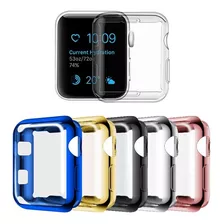 Case Protector En Pantalla Tpu Brillante Iwatch Serie 3 2 1 