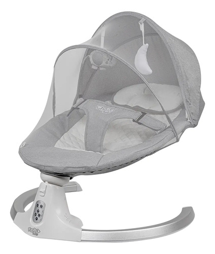 Cadeira De Descanso E Balanço Bebê Elétrica Fancy Maxi Baby Cinza