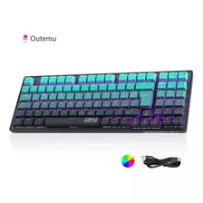 Terport Tr95 90% Teclado Gamer Mecanico Español Alambrico Con Cable Removible, Outemu Red Switch Hotswap, 95 Teclas Antighosting, Retroiluminación Rgb, Teclado Personalización Para Win/mac