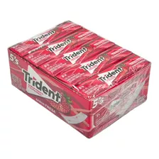 Goma De Mascar Chicle Trident Fresa 20 Piezas De 13,5 C/u