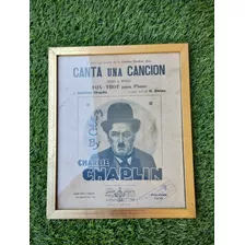 Antigua Publicidad De Teatro Obra De Charles Chaplin 