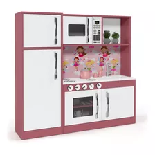 Conjunto De Cozinha Completa Infantil De Mdf Rosa - Oferta