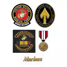 United States Marine Corps Stickers Autoadhesivos Set7