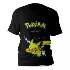 Playera Juvenil Manga Corta Diseño Pikachu Pokémon