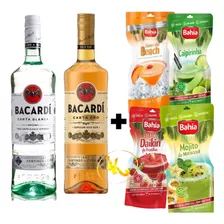 Ron Bacardi X2 Blanco Y Oro + 4 Daikiris Frutilla Maracuya