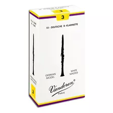 Palheta White Master Alemã Para Clarinete Sib Com 10 Vandore