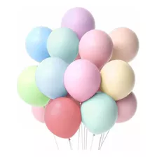 Globo Macarron 12 100pz Latex Pastel Decoracion Fiesta