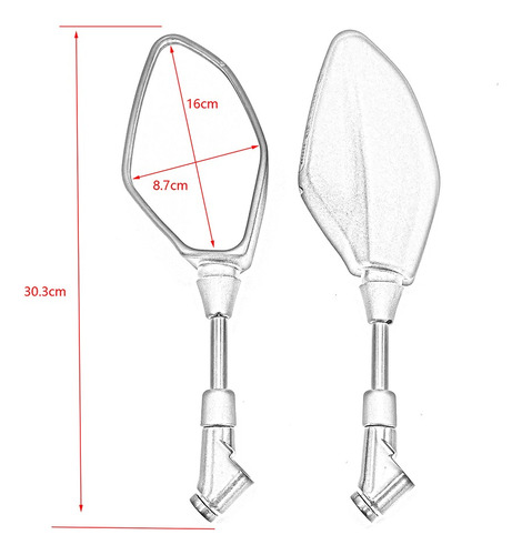 Espejo Para Motocicleta Yamaha Mt-07 Mt-09 Foto 4