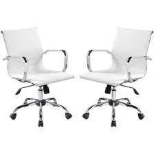 Silla Para Escritorio Oficina Gerencial - Aluminium Baja X2