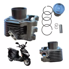 Kit Cilindro Motor Suzuki Burgman 125 2005 Á 2010 Carburada 