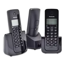 Telefono Panasonic 3 Pack Inalambrico Call Id Base Negro