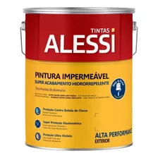 Tinta Parede Impermeável Emborrachada Branca 3,6kg Alessi