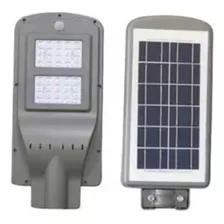 Refletor Luminaria Pública Poste Solar Led 20w C Sensor Carcaça Cinza Luz Branco-frio 110v 220v (bivolt)