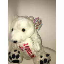 1 Boneco Pelúcia Mamíferos Parmalat - Urso Polar