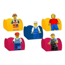 50 Forminhas Lego P/ Docinho De Festa Infantil