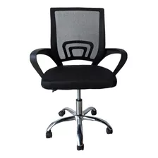 Silla Ejecutiva De Oficina Ergonomica Ruedas No Reclinable Color Negro Material Del Tapizado Mesh