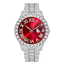 Reloj Moderno Para Hombre Impermeable Con Diamantes